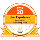 Top 20 User Experience Featured in Authoring Tools